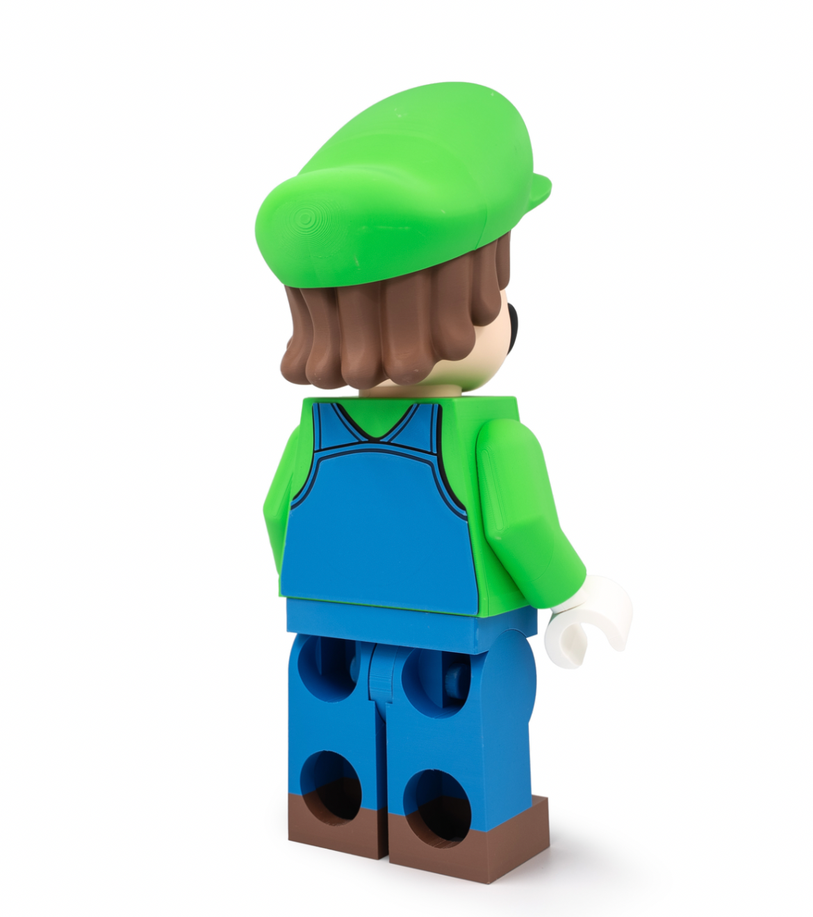 Giant 16-inch Luigi Brick Figure