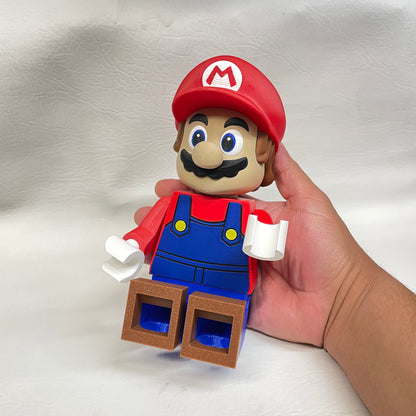 Medium 9-inch Size Mario Brick Figure